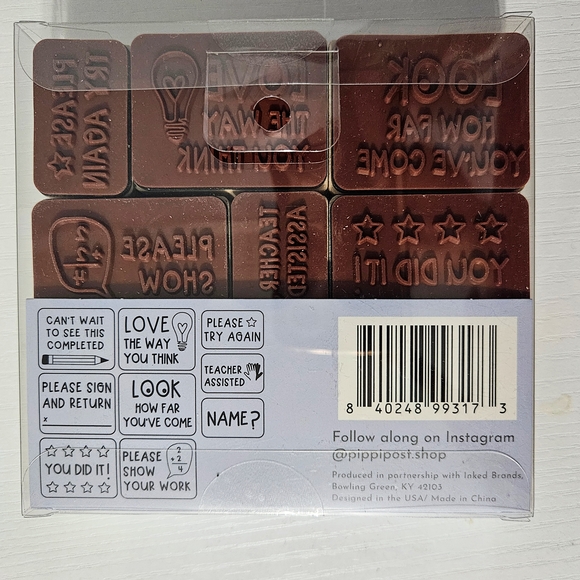 Teacher Stamps - 9 Piece Set - Picture 2 of 2